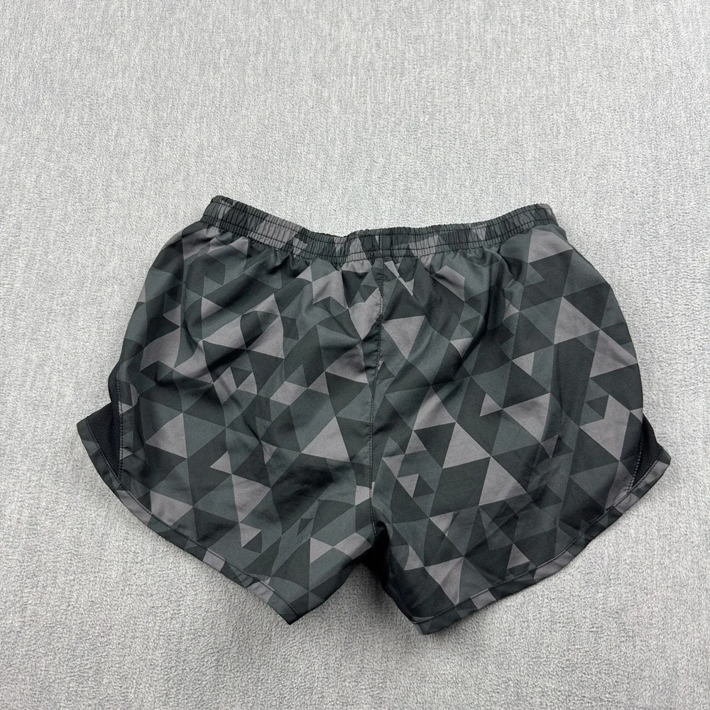 Nike Shorts Womens XS Gray Geometric Dri Fit Tempo Running Athletic Workout Gym